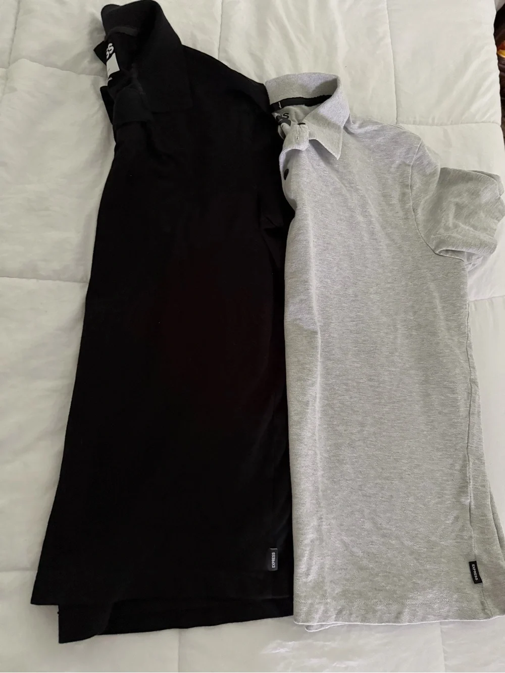 Express Men’s Polo Shirt set of 2 - Light Gray & Black